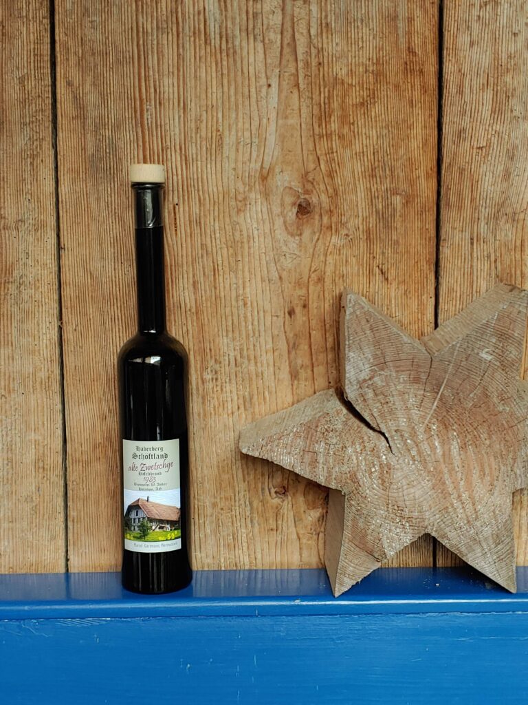 Flasche alte Zwetschge-Schnaps (Rarität)