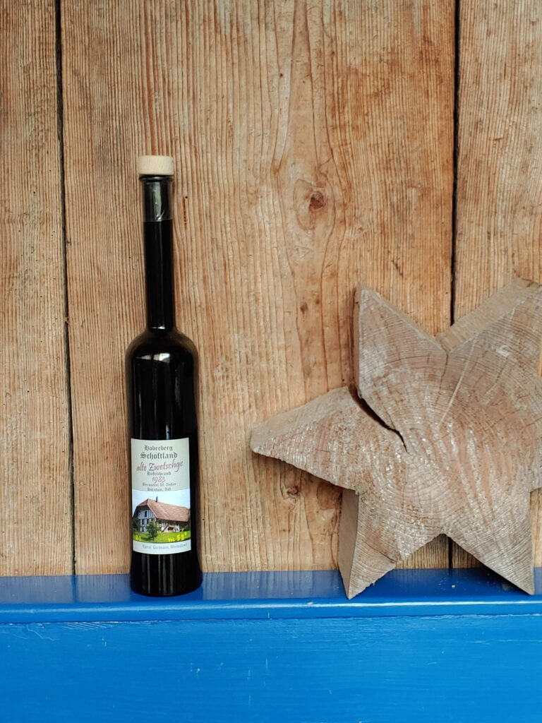 Flasche alte Zwetschge-Schnaps (Rarität)